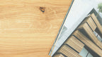Interliving Bartisch Serie 5104, mit Tischplatte aus heller Wildeiche und schwarzem Metallgestell