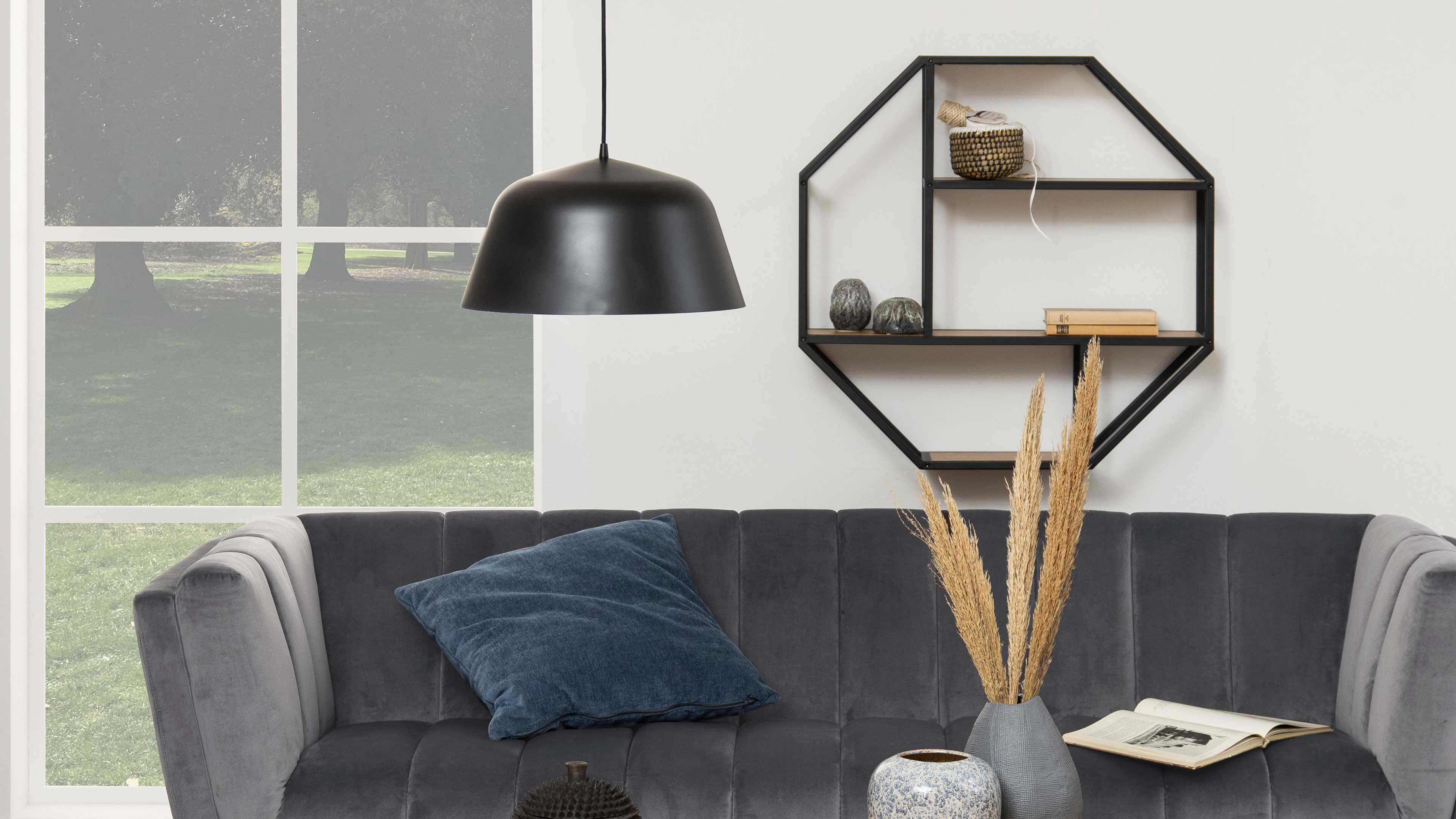 Regal Seaford im Industrielook als Wandregal