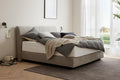 Boxspringbett, Unterbau TFK, 180 x 200 cm, KT 0050, K08-10, H2+H3_Stroffgr. 4, 485400 Neo, Grau