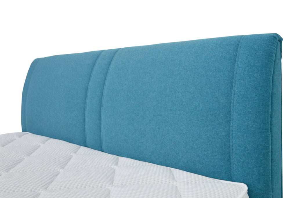 Boxspringbett, Unterbau TFK, 180 x 200 cm, KT 0050, K08-10, H2+H3_Bezug 485200 Petrol