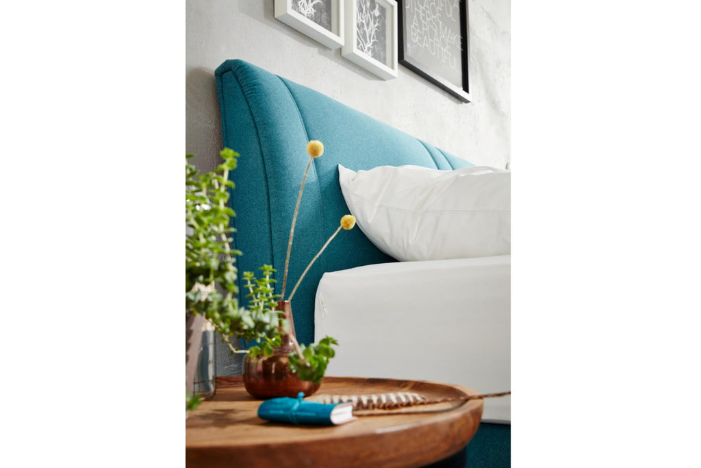 Boxspringbett, Unterbau TFK, 180 x 200 cm, KT 0050, K08-10, H2+H3_Bezug 485200 Petrol