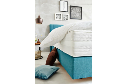 Boxspringbett, Unterbau TFK, 180 x 200 cm, KT 0050, K08-10, H2+H3_Bezug 485200 Petrol