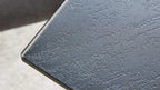 Interliving  Serie 5122, Moderner Esstisch mit schwarzer Keramik-Tischplatte und markantem Gestell in Anthrazit