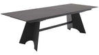 Interliving - 5123, Ausziehtisch mit Glas-Keramik-Oberfläche in Oxidoptik und schwarzem Metallgestell für moderne Esszimmer und flexible Platzgestaltung