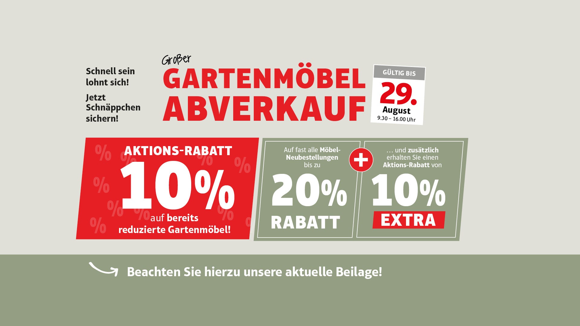 Information aktuelle Werbung