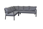 Speiseloungset Bondino 209591 anthrazit, 3-tlg. ohne Tisch