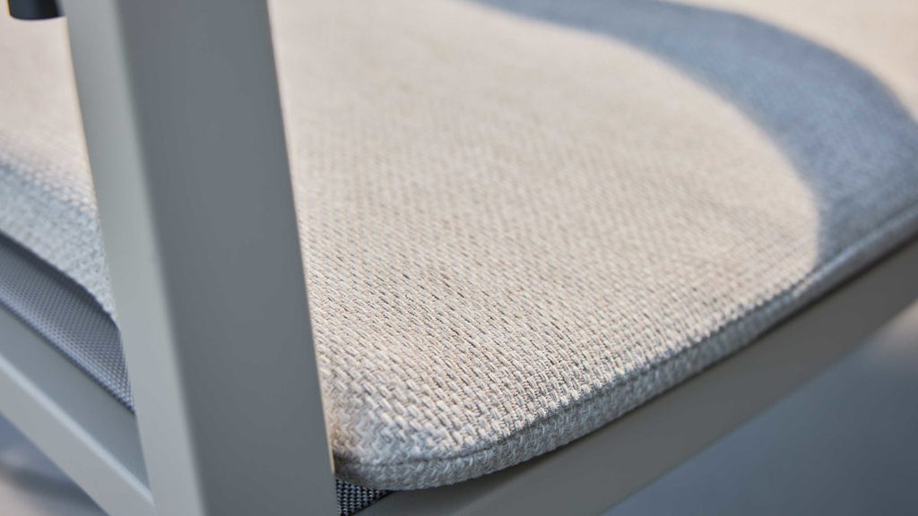 L. C. Wholesaler Positionsstuhl,  Interliving-7011, Art. 259043, Rope beige, Textilen taupe, Alugestell taupe, Kissen beige