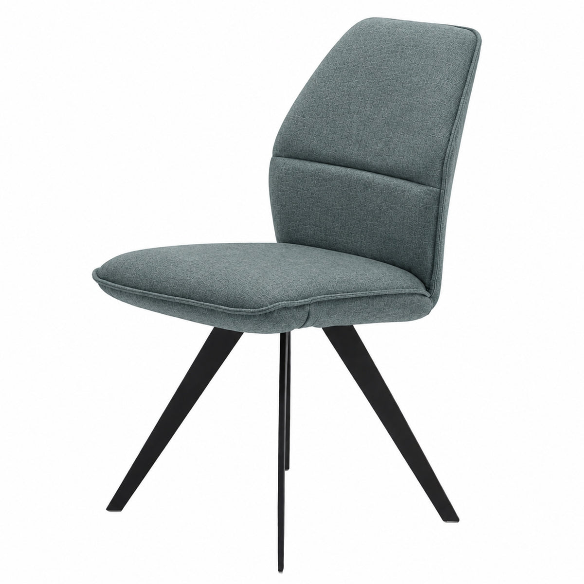 Interliving 5102 Polsterstuhl mit Armlehnen aus Mikrofaser in Aqua, von NIEHOFF SITZMÖBEL | IL, Typ V322-04-914.