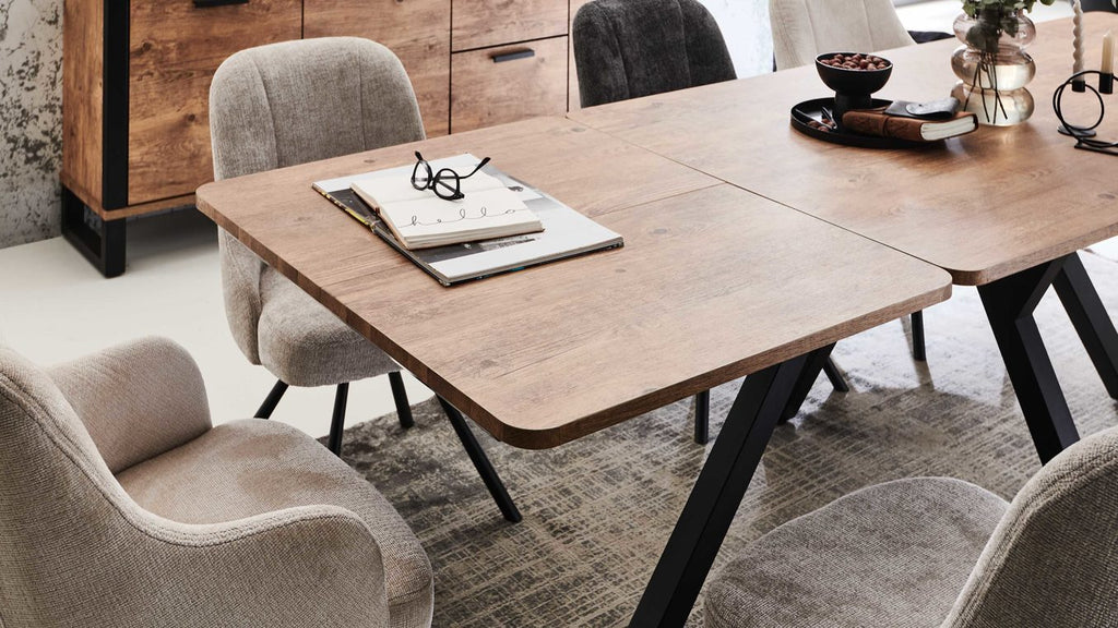 Habufa Ausziehtisch Modell Perth 51793-BRN, 200/280x100 cm, Laminato Barnwood