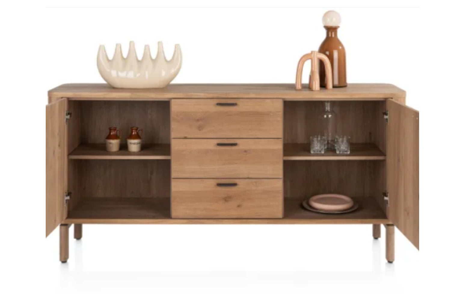 Habufa Sideboard Model Zade  52236-DUN,  180 cm,  Platinum-Lack