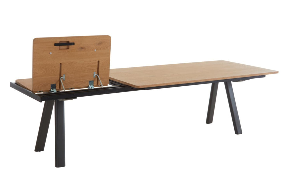 Habufa Esstisch Modell Zade  52248-DUN, 200-280x100 cm, Dune, Platinum-Lack