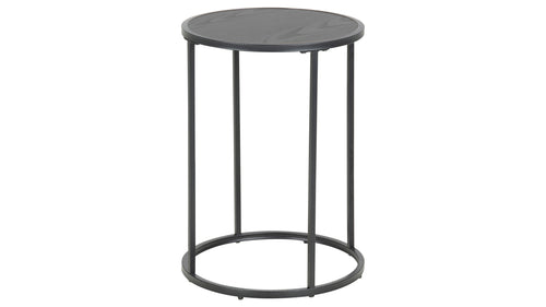 Beistelltisch Seaford 83647 von ACTONA GROUP: Industrie-Look, schwarze Eschenoptik, modernes, offenes Design.