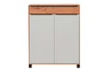 Interliving Serie 6005, Kommode, Typ 803_23 Eiche bianco, Lack Lichtgrau, Balkeneiche, Anthrazit