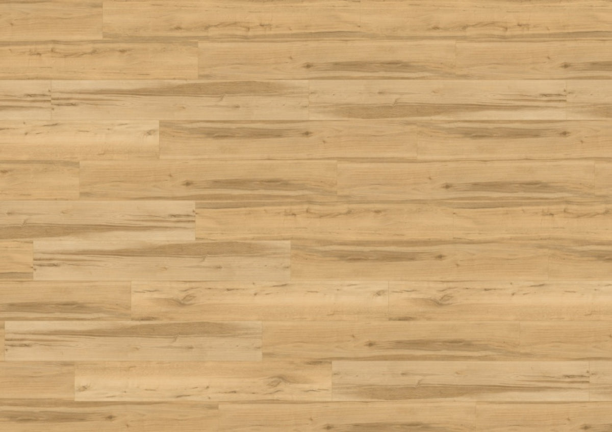 Wineo Designboden 400 Wood XL: Klickverbindung, warme Beige- und Brauntöne, natürliche Holzoptik mit feiner Maserung.