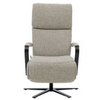 Silbergrauer Relaxsessel mit manueller Relaxfunktion von Steinpol Polsteria | IL, Serie Interliving 4565.