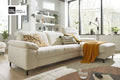 Ecksofa Bouclé Creme