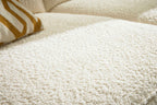 Ecksofa Bouclé Creme