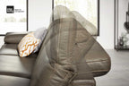 Ecksofa Leder Dunkelgrau Interliving Serie 4054