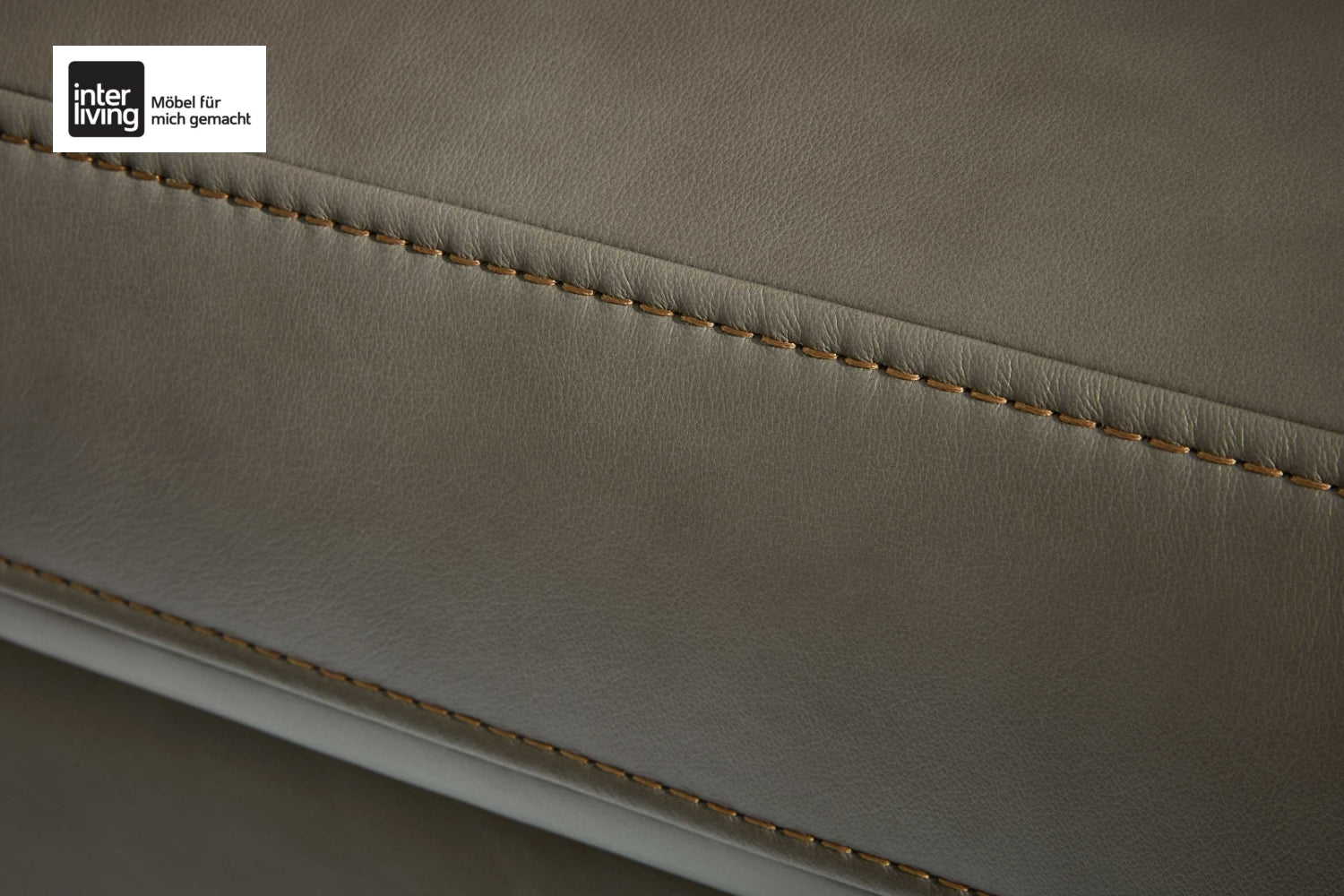Ecksofa Leder Dunkelgrau Interliving Serie 4054