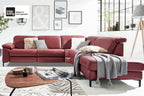 Ecksofa Leder Rot Interliving Serie 4054