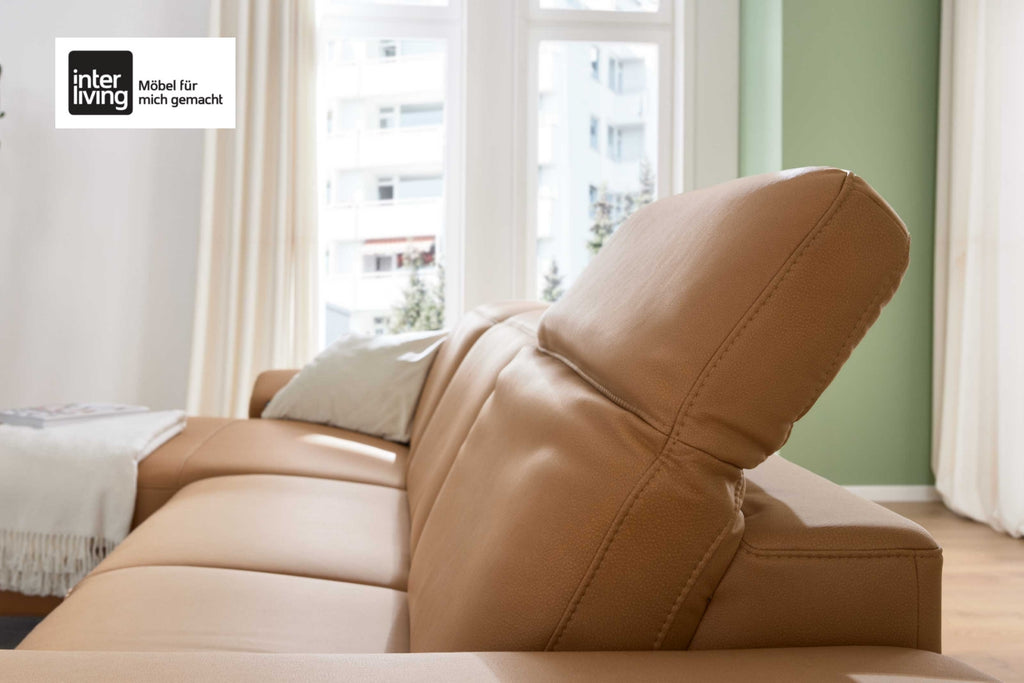 Ecksofa Microfaser Kurkuma Interliving Serie 4064