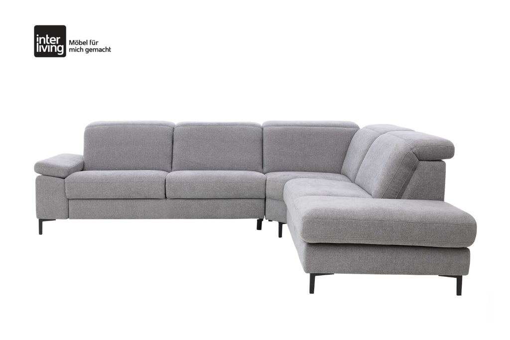 Ecksofa Interliving 4064 Stoff Hellgrau