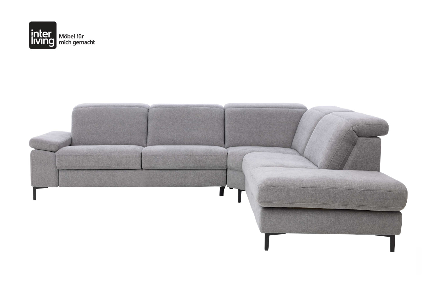 Ecksofa Interliving 4064 Stoff Hellgrau