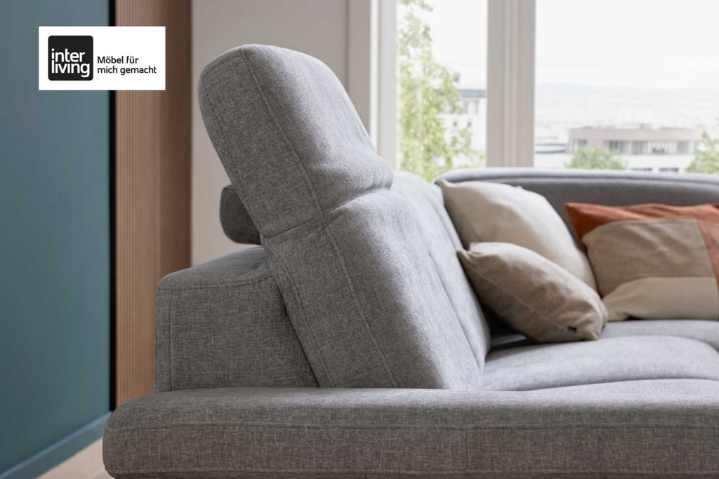 Ecksofa Interliving 4064 Stoff Hellgrau