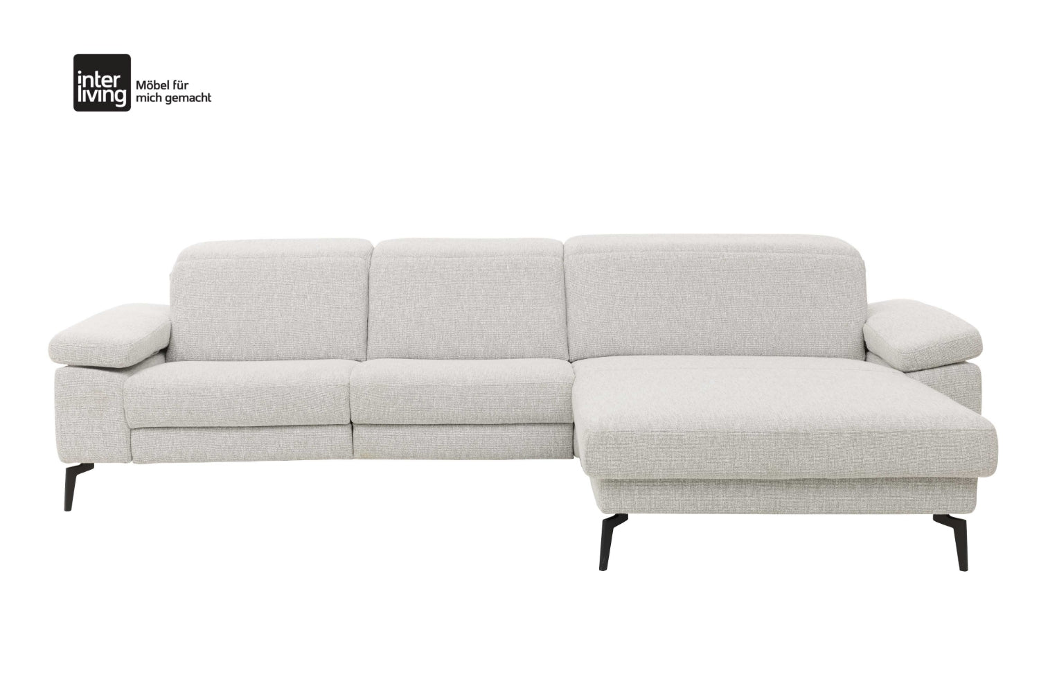 Interliving Serie 4065 Ecksofa Stoff Weiß