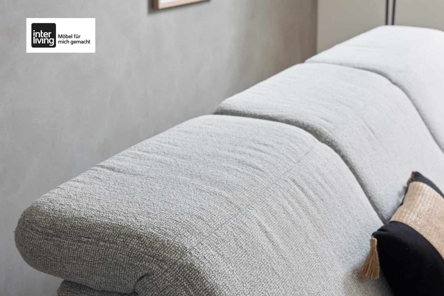 Interliving Serie 4065 Ecksofa Stoff Weiß