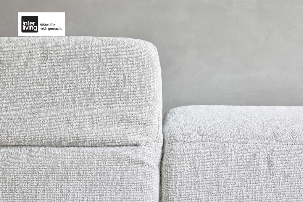 Interliving Serie 4065 Ecksofa Stoff Weiß
