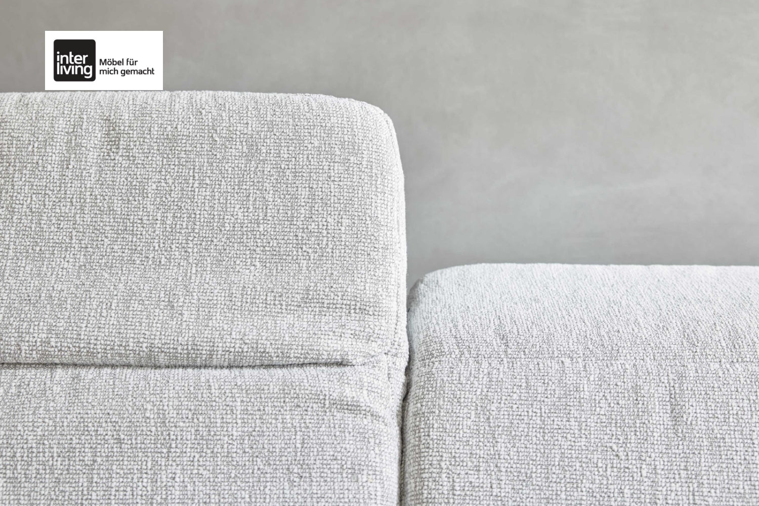 Interliving Serie 4065 Ecksofa Stoff Weiß
