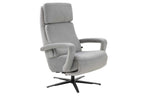 Relaxsessel Stoff Hellgrau