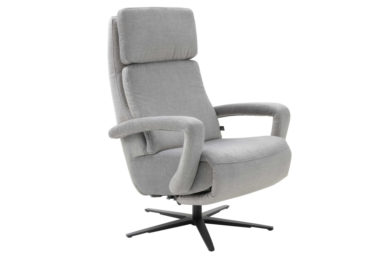 Relaxsessel Stoff Hellgrau
