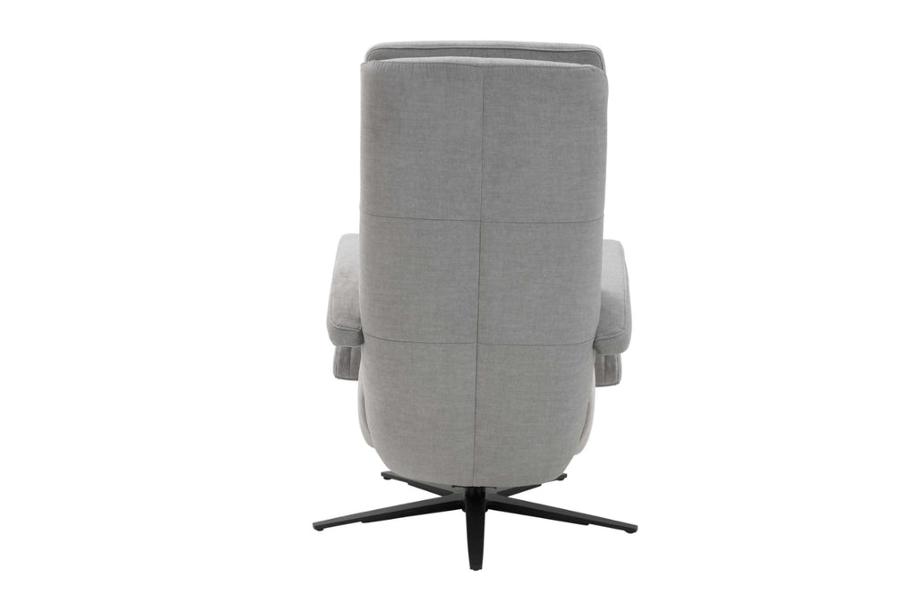 Relaxsessel Stoff Hellgrau