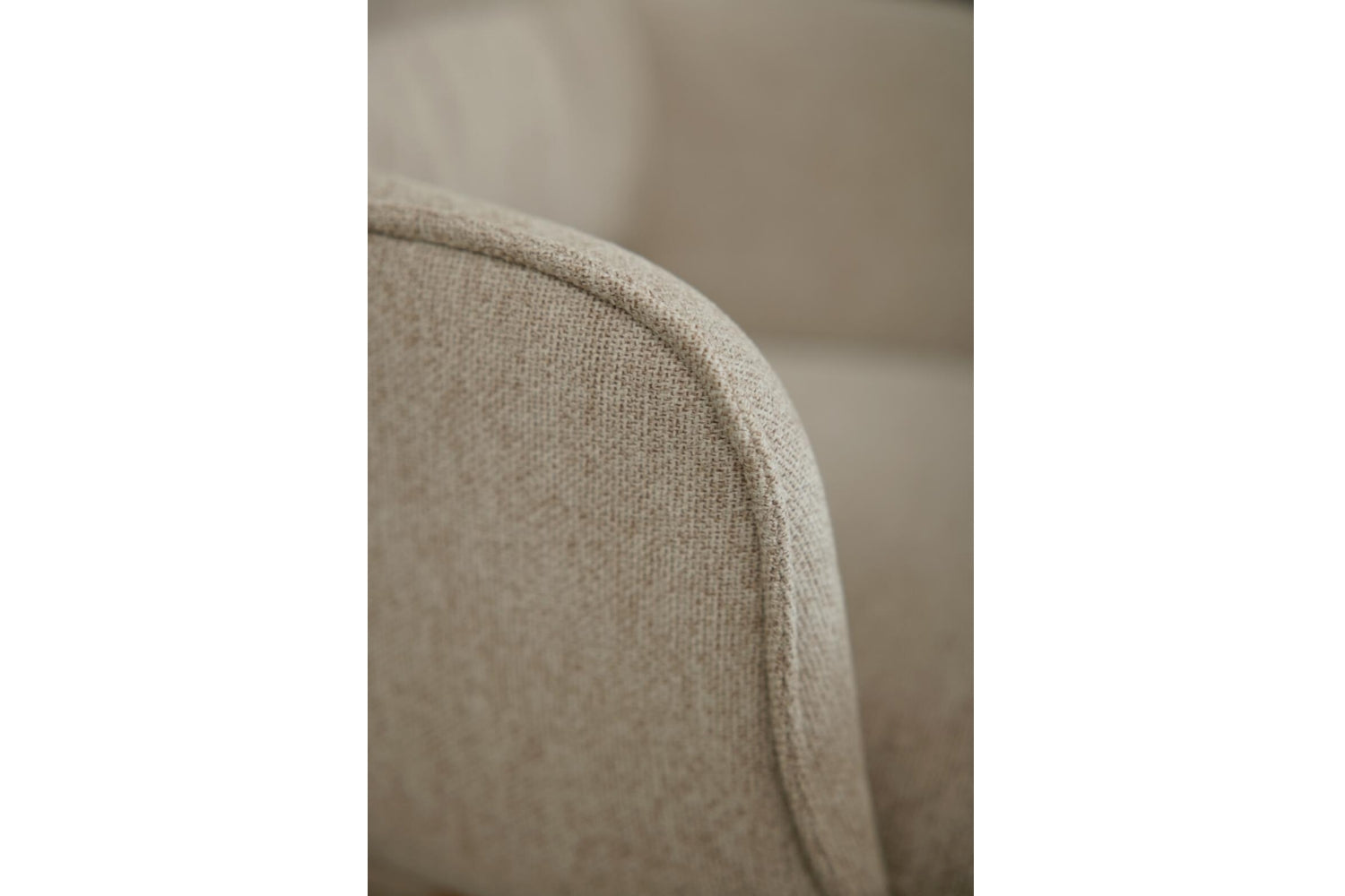 Armlehnstuhl IL5124-4282-47-A37 mit Eiche-Stativgestell und Stoffbezug in Creme