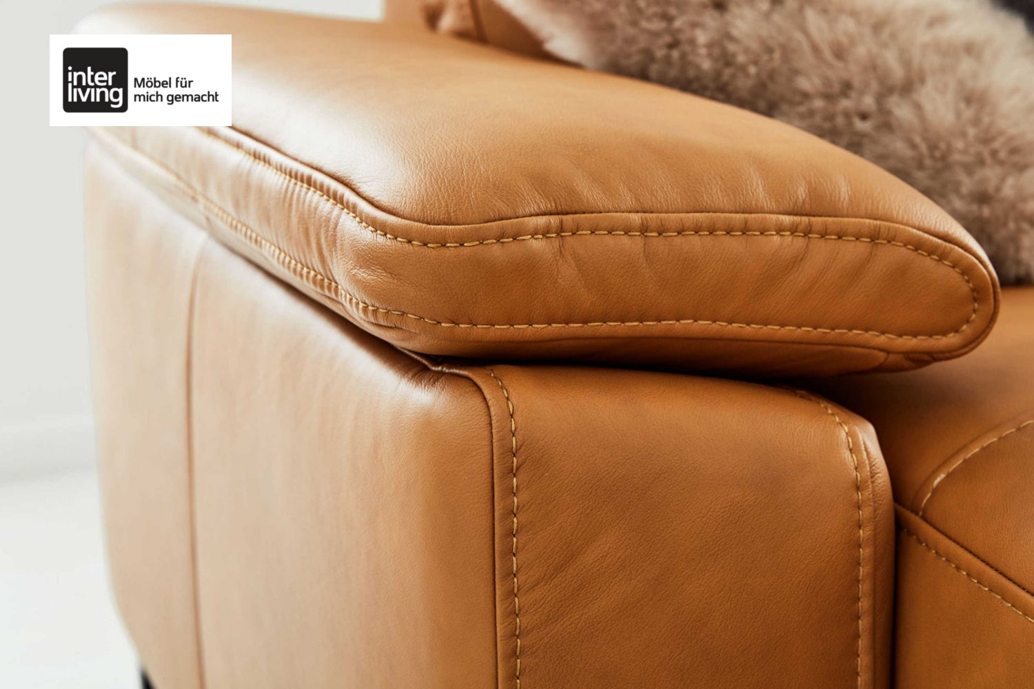 Ecksofa Leder Kurkuma Interliving Serie 4054