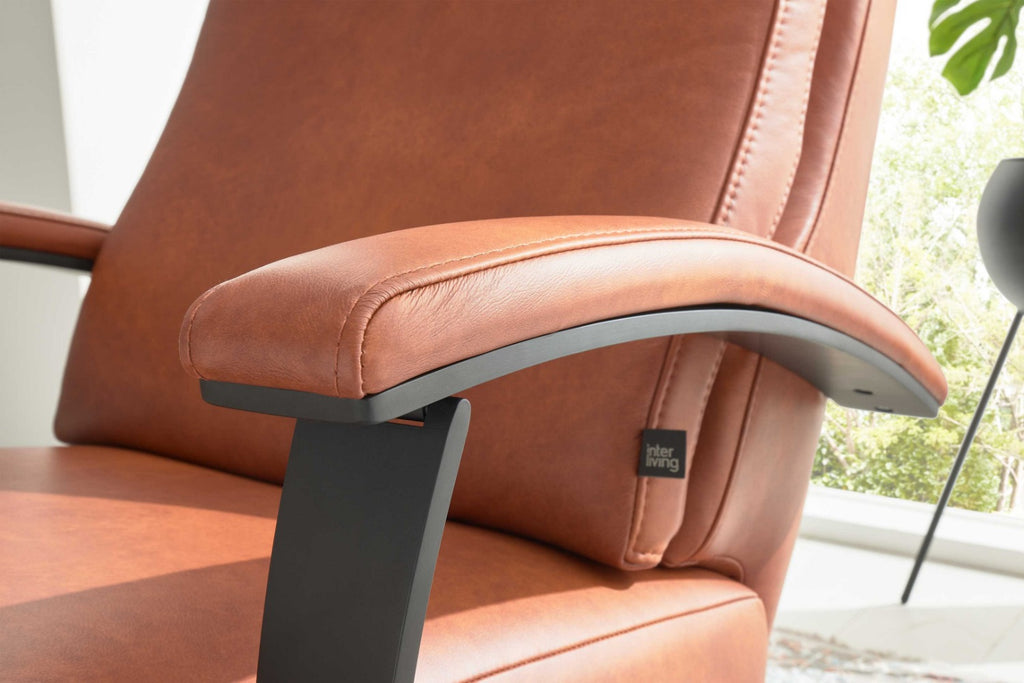 Relaxsessel Leder Kurkuma