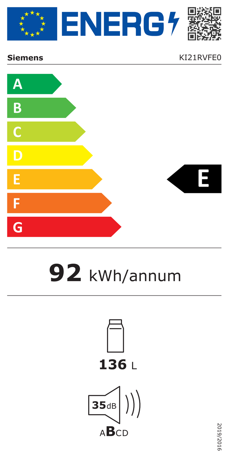 Energielabel Vollbild