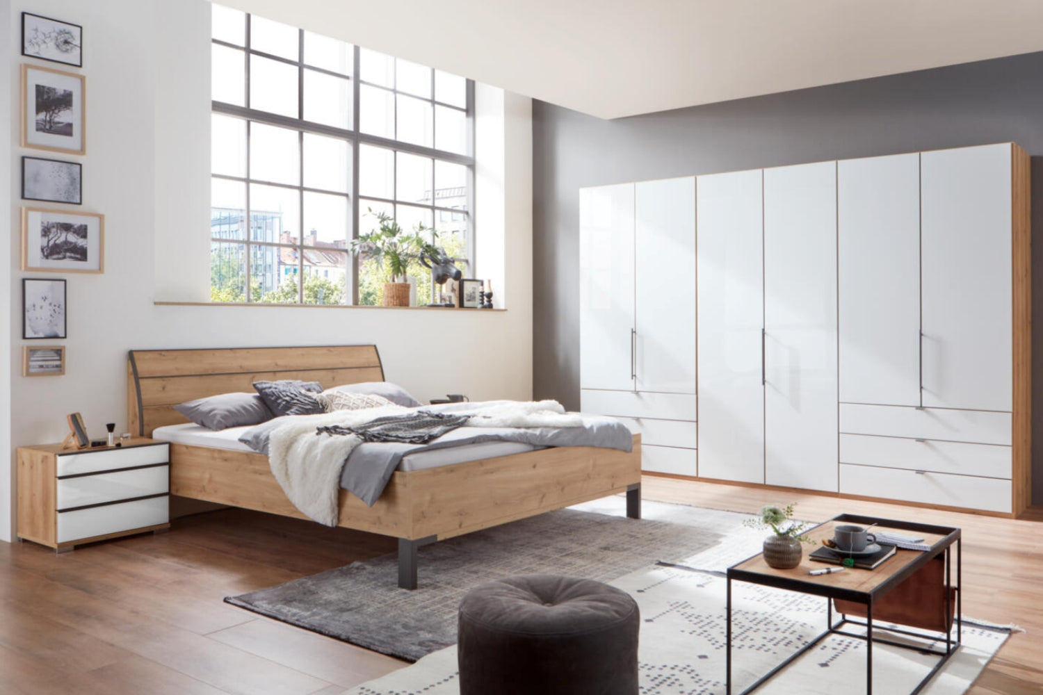 WIEMANN Schlafzimmerprogramm 332223  Loft – Bettgestell