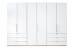 WIEMANN Schlafzimmerprogramm Loft 332692, Glas weiß– Kleiderschrank