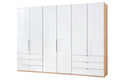 WIEMANN Schlafzimmerprogramm Loft 332692, Glas weiß– Kleiderschrank