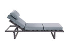Multifunktionssofa 199678 Bondino anthrazit, Aluminium
