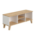 PAIDI Babyzimmer-Serie „Oscar“ – Lowboard mit offenen Regalböden und modernem Vierfuß-Design in der Holzoptik „Nebraska-Eiche“.
