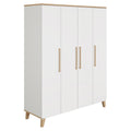 PAIDI Babyzimmer-Serie „Oscar“ – Kleiderschrank, perfekt für das Kinderzimmer, mit Holzgriffen und -füßen.