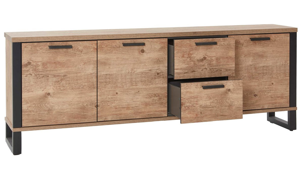 Habufa Modell Perth 51784-BRN Sideboard 190 cm, Typ 51784, Laminato Barnwood