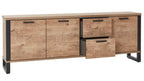 Habufa Modell Perth 51784-BRN Sideboard 190 cm, Typ 51784, Laminato Barnwood