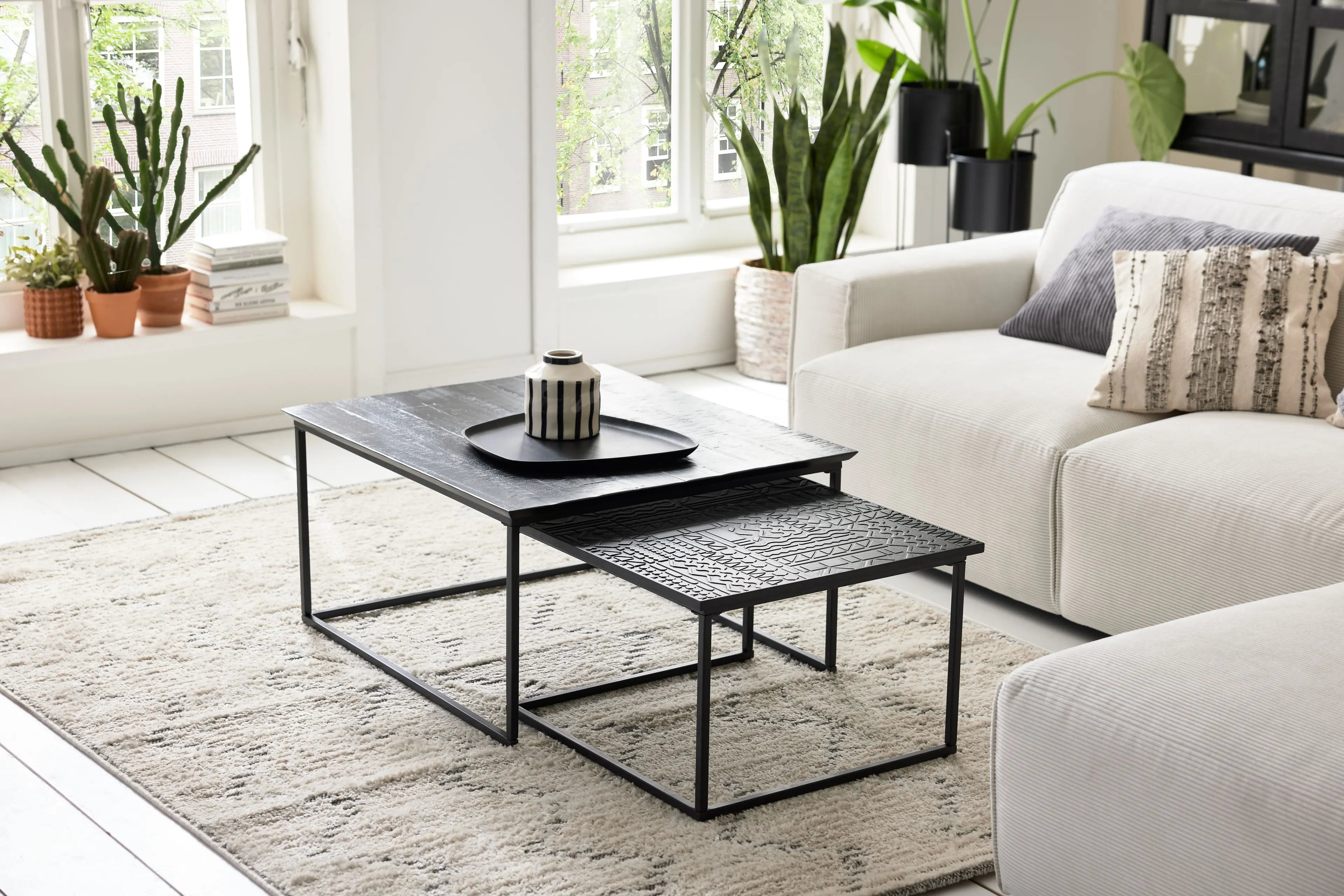 Roomio No. 2001 Couchtisch-2er Set eckig, Typ 71748