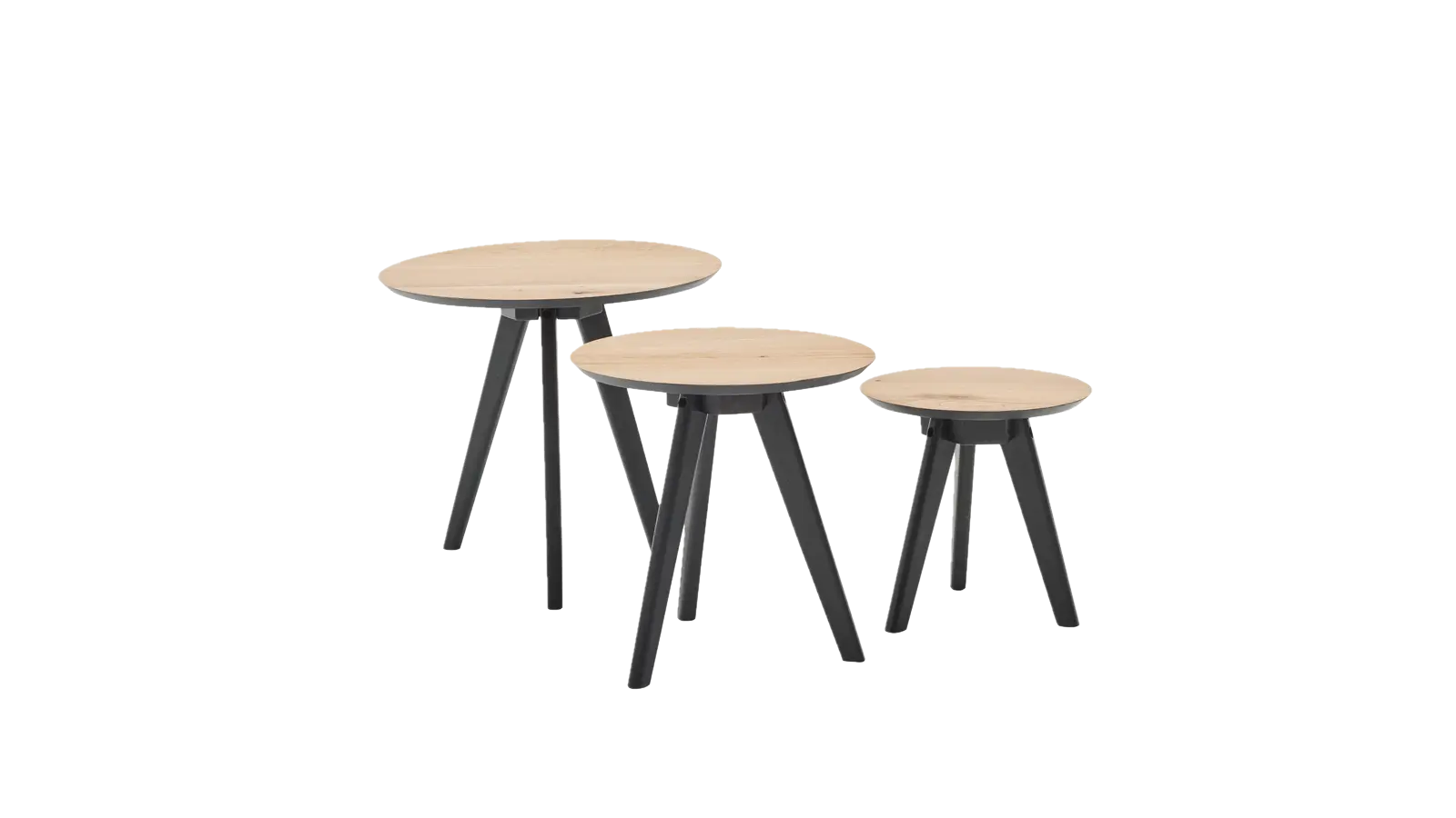 Roomio No. 2002 Couchtisch 3er Set rund, Typ 72158