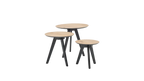 Roomio No. 2002 Couchtisch 3er Set rund, Typ 72158